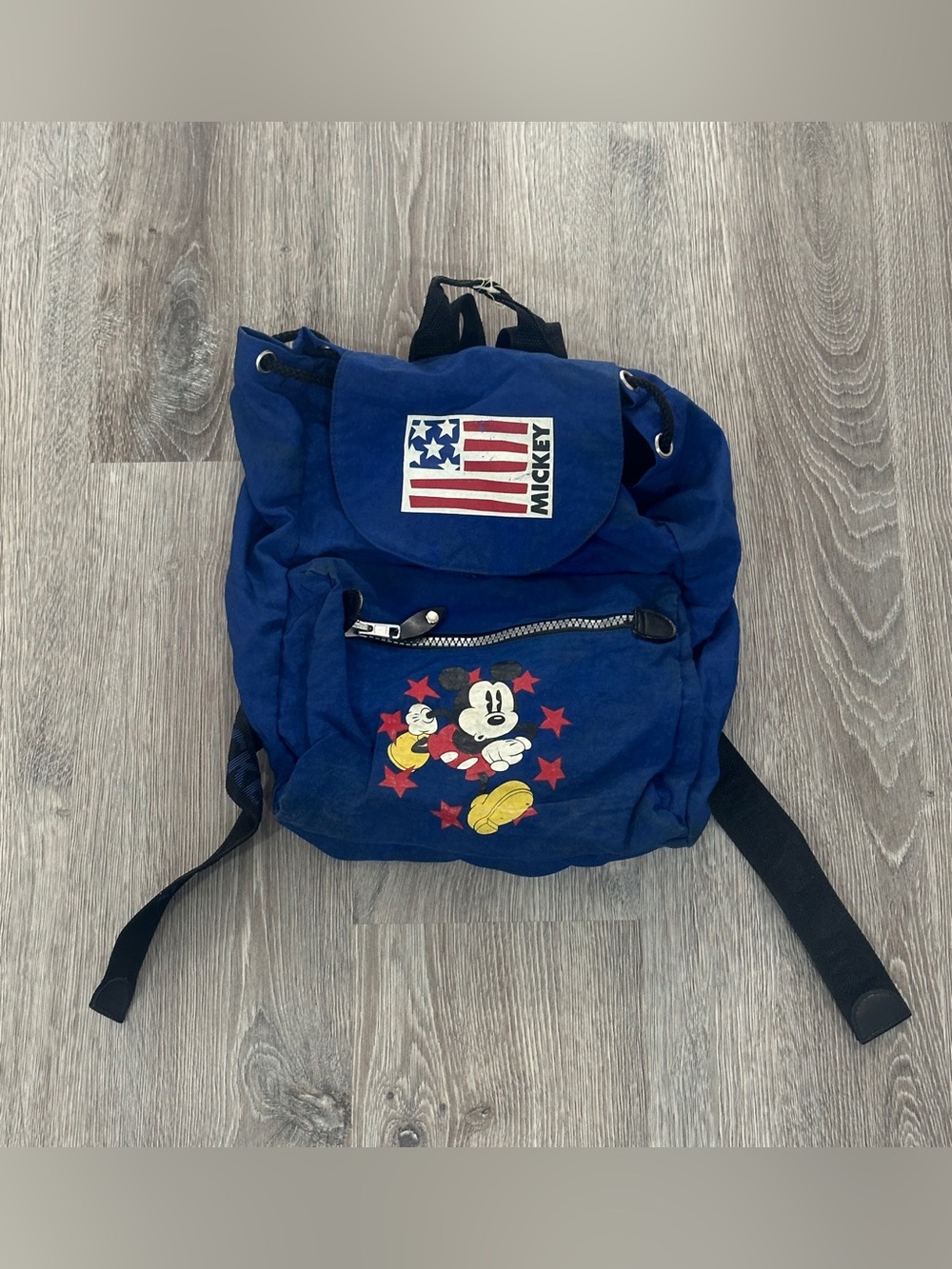 Vintage Disney Store Mickey USA Backpack Fair Condition